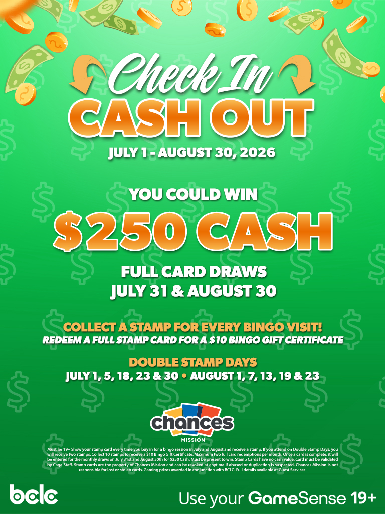 Check In Cash Out