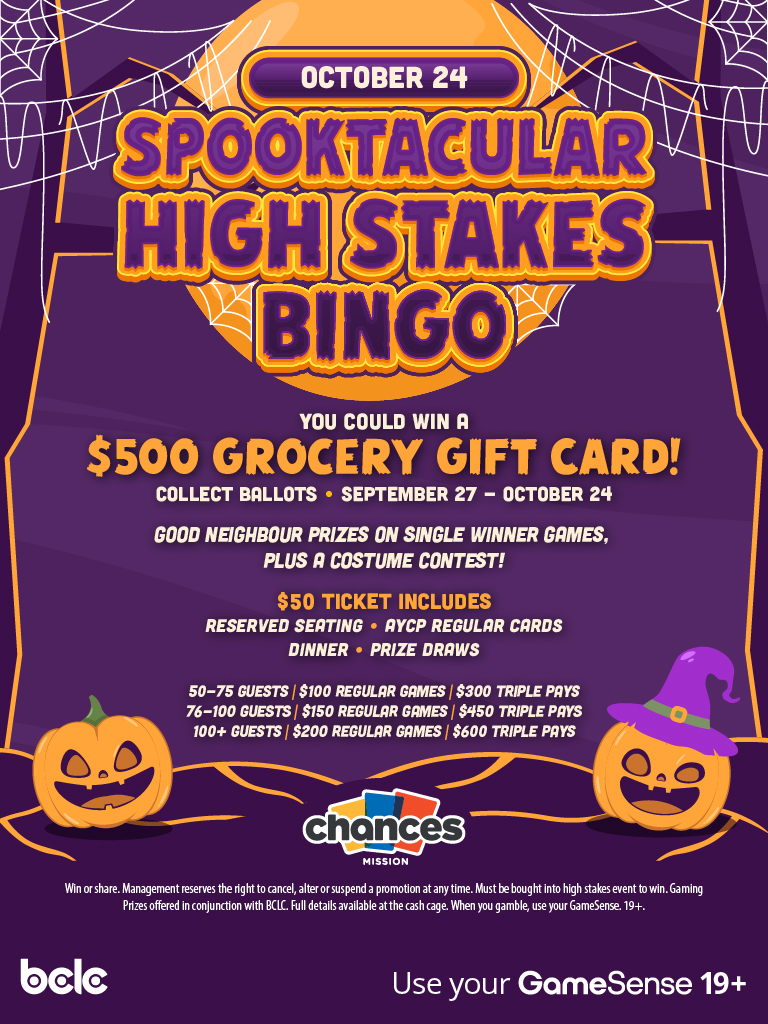 Spooktacular High Stakes Bingo